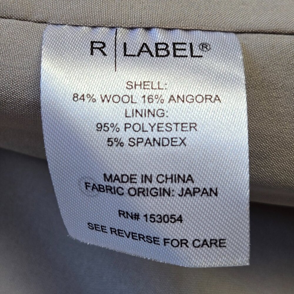 NWT Wool Angora Boyfriend Coat-The Reset R Label Ice Grey - Picture 10 of 14